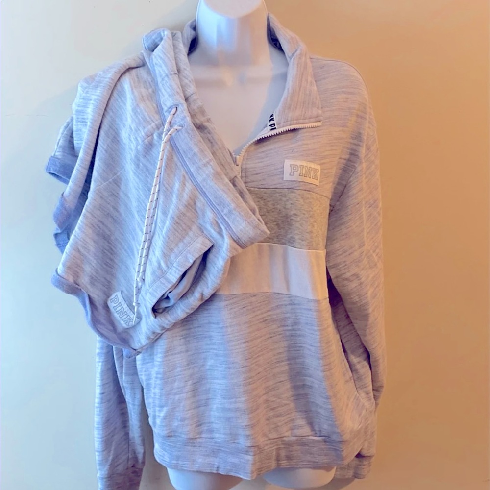1/4 zip pullover and shirt set
